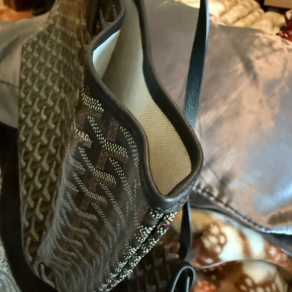 Goyard Black and Brown Patterned Tote - Picture 6 of 9